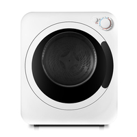 Séchoir à linge électrique automatique en acier inoxydable avec porte vitrée, modèle 2026, pour usage domestique