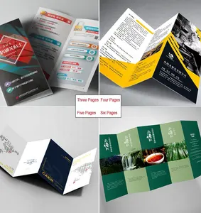 Low MOQ Custom Book booklet Catalog brochure product manual folder flyer printing design