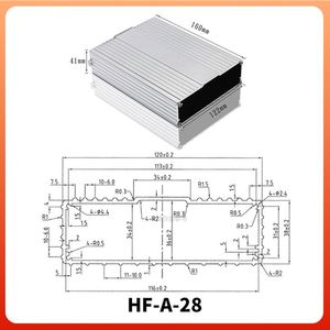 OEM ODM Custom Length Extruded Aluminum PCB Battery Box Housing Aluminium Profile Electronic <b>Enclosure</b> Control Box - Product Image 2