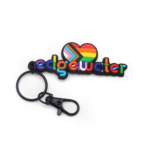 พวงกุญแจยางพีวีซีแบบนิ่ม พิมพ์โลโก้ตามสั่ง ตัดแบบไดคัท 2 มิติ 3 มิติ ผลิตปี 2025 - Product Image 3