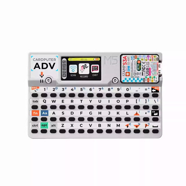 Official M5Stack Cardputer Adv 56-key Programmable Development Board Stamp-S3A 1.14-inch LCD 1750mAh Battery 3.5mm Headphone