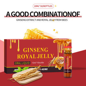 Doğal <span class=keywords><strong>Ginseng</strong></span> Ekstresi İçeceği Cilt Takviyesi Enerji Verici <span class=keywords><strong>Ginseng</strong></span> Arı Sütü Oral Sıvı - Product Image 1