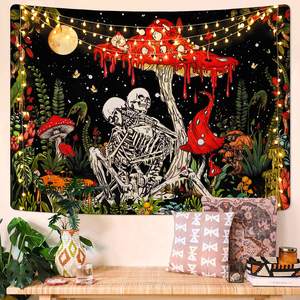 <span class=keywords><strong>Tapisserie</strong></span> <span class=keywords><strong>de</strong></span> champignon <span class=keywords><strong>de</strong></span> qualité en gros, <span class=keywords><strong>tapisserie</strong></span> <span class=keywords><strong>de</strong></span> plante rétro, lune, jardin, galaxie, mur gothique hippie - Product Image 3