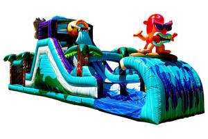 Nhà Máy Giá Inflatable chướng ngại vật khóa học ngoài trời trò chơi Inflatable Bouncer lâu đài Tiki tovi chướng ngại vật cho trẻ em và người lớn - Product Image 2