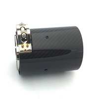 Embout d'échappement en fibre de carbone style M Performance pour BMW M4 M3 M2 F20 F30, silencieux de voiture, modification de l'échappement, tuyau d'échappement noir tendance