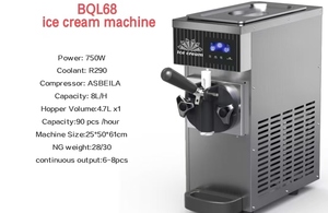 JWBETTER Machine à glace mini flexible grande taille BQL68 en acier inoxydable 220V Garantie 1 an - Pour cafés, vente ambulante et plus - Product Image 4