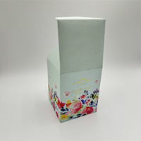 Échantillon gratuit de savon floral personnalisé en couleur avec verrouillage du bas à impression en couleur pot de bougie emballage boîte en papier recyclé écologique