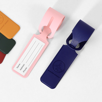 Étiquettes à bagages pour valises, étiquettes de protection de la vie privée en PU souple pour sacs à main, accessoires de voyage essentiels, cordon