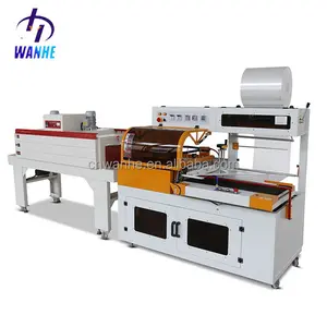 Автоматический L-образный упаковщик WANHE, боковое уплотнение, термоусадочная машина для обертывания коробок, CD, картонных коробок, термоусадочная машина для обертывания туннелей
