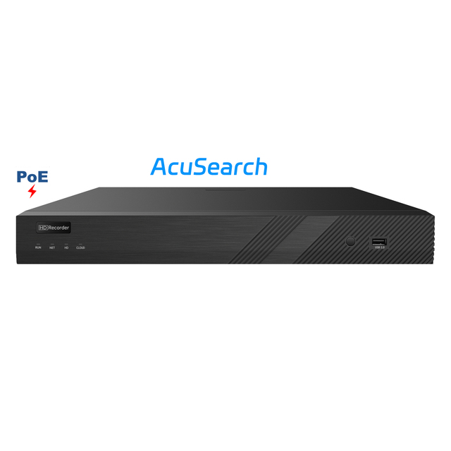 NDAA Compliant 12MP 4K 16CH H.265 AcuSearch PoE NVR Smart VCA Face Recognition Network Video Recorder 16x IP Cameras Plug&Play