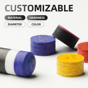 TuoYuan 2026 Nouvelle Arrivée Embouts de queue de billard et de snooker personnalisés en cuir de porc premium 8 couches, Fourniture en gros pour fabricants de queues - Product Image 1