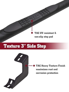 Accessori Esterni Fuoristrada, Pedane Laterali Nere <span class=keywords><strong>per</strong></span> Cabina Regolare, Barre Nerf, Pedane Laterali <span class=keywords><strong>per</strong></span> Pickup Dodge Ram 1500 - Product Image 5