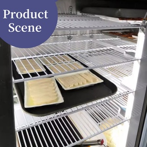 Dip-<span class=keywords><strong>Coated</strong></span> treo tủ đông lưới kệ kim loại tủ lạnh hiển thị Giá tủ lạnh nặng khay dây - Product Image 5