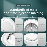 Système d'air frais réglable de plafond d'aération en plastique ABS de conception moderne haut de gamme avec prise d'échappement de sortie d'air pour le salon