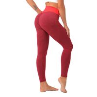 Pakaian Olahraga Wanita Model Terbaru dari Pabrik Cina, Celana Yoga Seamless Pinggang Tinggi untuk Wanita, Legging Ketat untuk Lari dan Workout