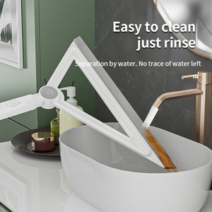 Grattoir de nettoyage en acier inoxydable durable, <span class=keywords><strong>raclette</strong></span> <span class=keywords><strong>triangulaire</strong></span>, outil de nettoyage pour salle de bain, baignoire, porte de douche - Product Image 6