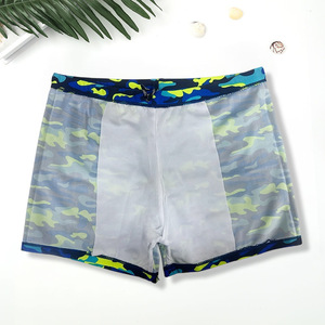 Shorts de bain à séchage rapide pour garçons, à motifs, pour la natation et les sports nautiques, pour les élèves du collège, fabriqués au Zhejiang - Product Image 4