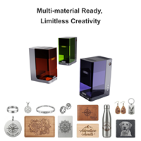 Nouvelle machine de marquage laser fibre 20W 30W 50W 110x110mm pour la gravure de logos, étiquettes et plaques signalétiques en métal et bijoux avec contrôle APP/PC DXF