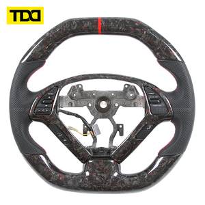 Volant sport en cuir de haute qualité TDD avec fibre de carbone compatible avec Infiniti G37 EX35 2008-2015 G25 G37 - Product Image 3