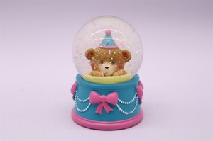 Boule à neige en résine personnalisée pour décoration de maison, paresseux et chat, ornements d'animaux, moule, nœud papillon, thème souvenir - Product Image 3