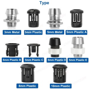 3mm 5mm 8mm 10mm <strong>LED</strong> <strong>Holder</strong> <strong>Socket</strong> Clip For Through Hole Light Emitting Diode DIP <strong>Lamp</strong> Base Cover Metal Chrome Plastic Blub Cup - Product Image 2