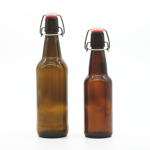 Botellas de Vidrio Ámbar de 330 ml, 500 ml, 750 ml y 1000 ml con Tapa Abatible para Cerveza Lager, Pilsner, Helles, Schwarzbier, Ale, Hefeweizen, Witbier - Product Image 5