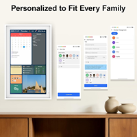 Calendrier familial numérique ABS 15,6 pouces, organisateur intelligent tout-en-un, cadre photo, montage mural en cuisine, écran tactile, compatible Wi-Fi