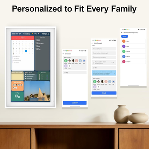 Calendrier familial numérique ABS 15,6 pouces, organisateur intelligent tout-en-un, cadre photo, montage mural en cuisine, écran tactile, compatible Wi-Fi - Product Image 4