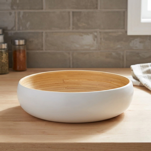 OFERTA ESPECIAL: Juego de Cuencos para Ensalada de Bambú Biodegradable y Ecológico, Hechos a Mano con Fibra, Regalo de Cocina para Frutas o Ensaladas, de Vietnam - Product Image 1