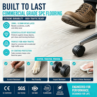 TAP & GO Meistverkaufter Wasserdichter SPC-Vinylplanken-Bodenbelag Moderner Innenbereich UV-Beschichtung Online-Klick-SPC-Bodenbelag