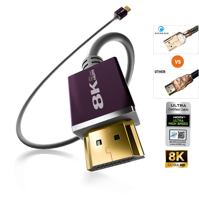 OEM Logo Service Hdmi Cable With Ethernet High Speed Male 8K V2.1 Kabel for PS4