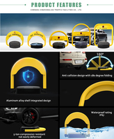 XZL Verrou de parking intelligent personnel automatique à énergie solaire avec télécommande et application Bluetooth