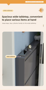 Organisateur de chaussures en acier ultra-mince à 3 niveaux, solution gain de place pour appartement, livraison rapide - Product Image 3