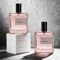 Flacons de parfum en verre rectangulaires 30ml 50ml 100ml vides, étiquette privée, pompe pulvérisatrice, design personnalisé, échantillon gratuit