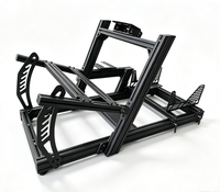 Châssis de simulateur de course personnalisé en aluminium, support de simulateur de course sans siège, conception modulaire pour plateforme de mouvement 4 DOF 6 DOF