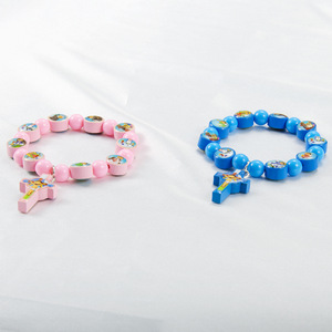 Pulsera de <span class=keywords><strong>Rosario</strong></span> Católica Religiosa Hecha a Mano de la Marca SJ, con Cuentas de Oración Rosadas y Azules, para Unisex, Regalo de Aniversario - Product Image 1
