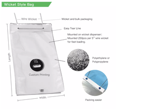 Sacs en plastique transparent micro-perforés personnalisés avec logo d'usine, de qualité alimentaire, pour boulangerie, légumes, sacs à poignée - Product Image 6