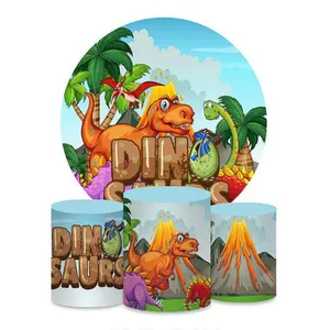 Sfondo di compleanno per ragazzi dinosauro festa a tema Banner decorazioni dinosauro fotografia sfondo per bambini festa a casa X6124 - Product Image 1