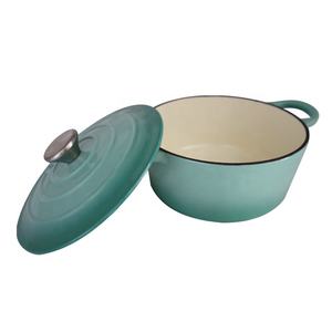 Ensemble de casseroles vertes <span class=keywords><strong>en</strong></span> <span class=keywords><strong>fonte</strong></span> au design moderne et écologique <span class=keywords><strong>Promotion</strong></span> de la cuisine à domicile <span class=keywords><strong>en</strong></span> métal - Product Image 2