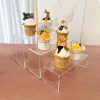 Vente en gros de vitrines et présentoirs en acrylique pour gâteaux et desserts, pour hôtels et restaurants, présentoirs alimentaires - Marque HONGZHAN Modèle HZ0080