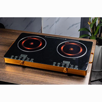 Plaque de Cuisson à Induction 3500W Professionnelle, Table de Cuisson Vitrocéramique Infrarouge Multifonctionnelle, Brûleur Numérique pour Usage Domestique