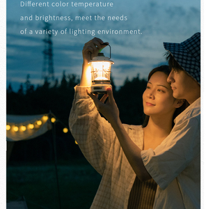 Lanterne de camping LED rechargeable Sunrei <span class=keywords><strong>Starfield</strong></span> 1 230LUM avec manivelle USB et suspension, lanterne ronde mignonne - Product Image 2