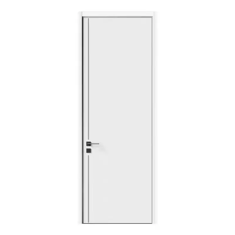 Extremely narrow room wooden door Bedroom quiet door high end paint modern simple wooden door