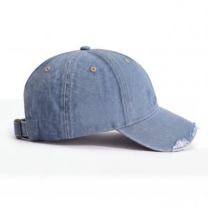 Casquette de baseball en sergé de coton à 6 panneaux avec logo personnalisé imprimé par transfert thermique, style hip-hop, pour merchandising de marque, vente en gros, OEM - Product Image 3