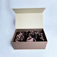 Boîtes cadeaux rigides avec couvercle amovible en papier de luxe personnalisées avec cou boîte d'emballage de produit cosmétique avec doublure en satin