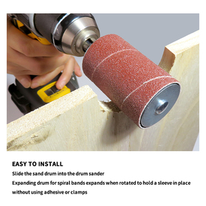 20PCS 80 #120 # Grit Red Sanding Band Set Kit <span class=keywords><strong>de</strong></span> manchons <span class=keywords><strong>de</strong></span> tambour <span class=keywords><strong>de</strong></span> ponçage Mandrins à sable pour perceuse à colonne <span class=keywords><strong>Ponceuse</strong></span> Polissage Bois Métal - Product Image 6