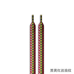 YH LANVIN Unisex Sneaker Cordones 1,5 CM Ancho Zapatos deportivos de metal de moda Impreso Plano Colorido Rosa Negro sobre material de poliéster - Product Image 6