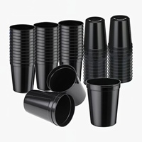 Gobelet en plastique écologique PP carré de qualité alimentaire, imprimable avec logo, modèle RF, publicité créative, dégustation de boissons, camping, 200