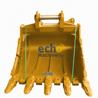 Excavator Demolition HD Bucket Hidrolik Material Q345B+NM360 untuk Excavator 30-40 Ton dengan Garansi 1 Tahun