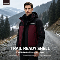 Veste imperméable à capuche pour homme, nouvelle collection 2027, veste softshell pour homme, coupe-vent en polyester, uniformes de travail, sublimation